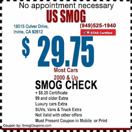 Smog Check Coupon